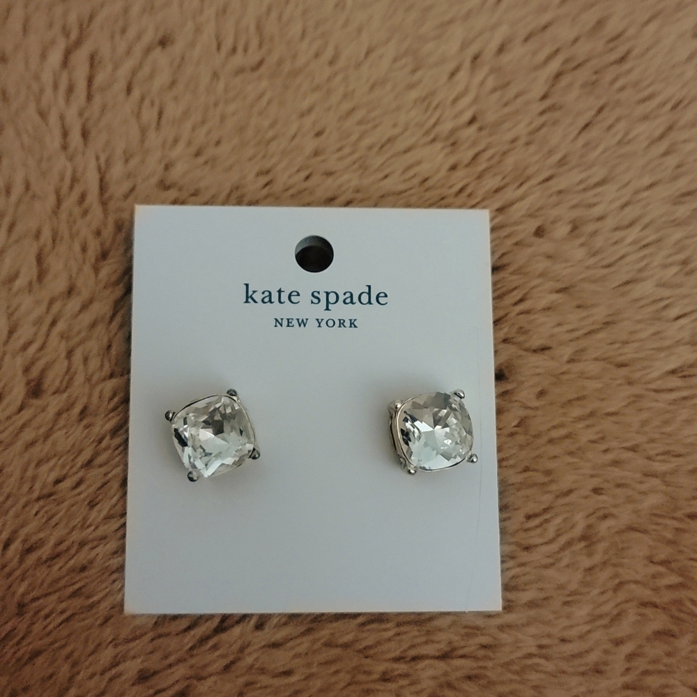 Brand new Kate Spade clear studs